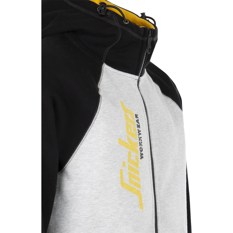 Snickers hoodie met rits 2888 S grijs