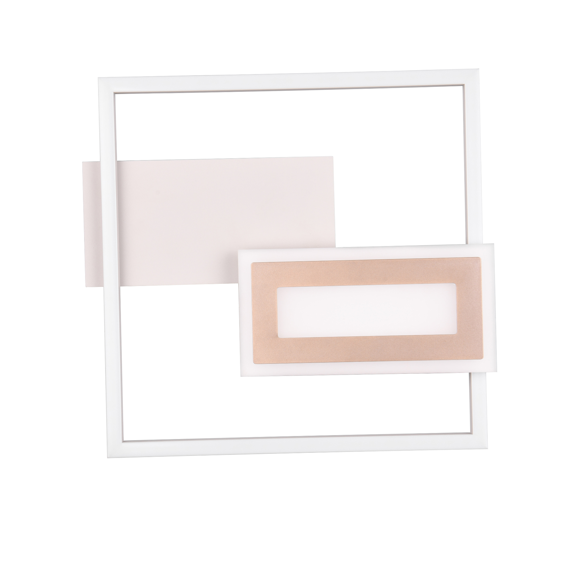LED-Deckenleuchte - grau-coffee - 33 cm