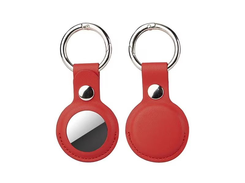 (5er Set) Apple AirTag Leder Hülle Schlüsselanhänger mit Schlüsselring (4S466157)