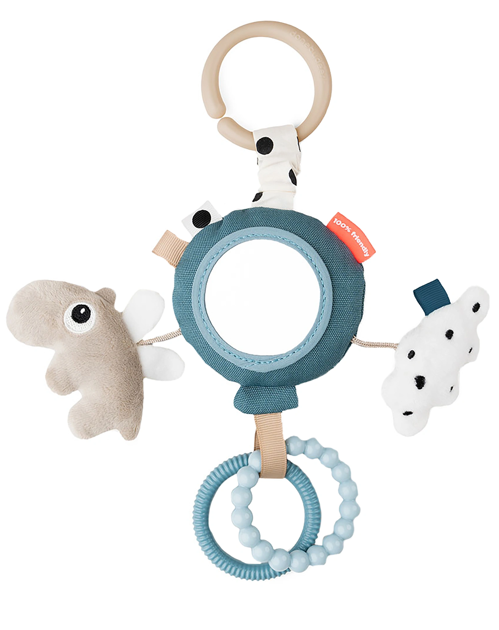 Activity-Ring HAPPY CLOUDS mit Spiegel in blau