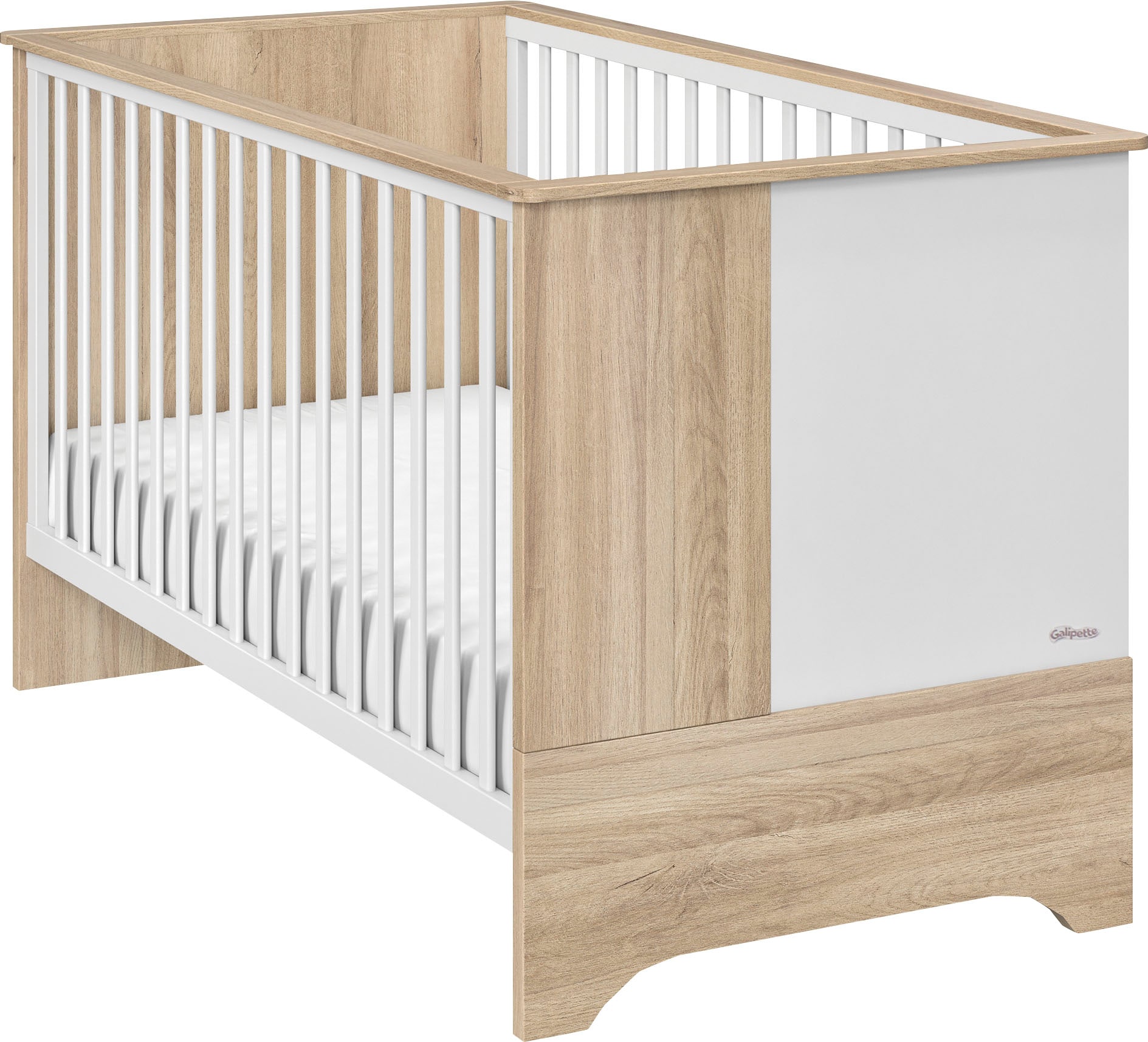 Galipette Babyzimmer-Komplettset »Sasha« Set, Bett, Wickelablage, Kleiderschrank, Kommode und kleines Bücherregal, 5 Stk. tlg.