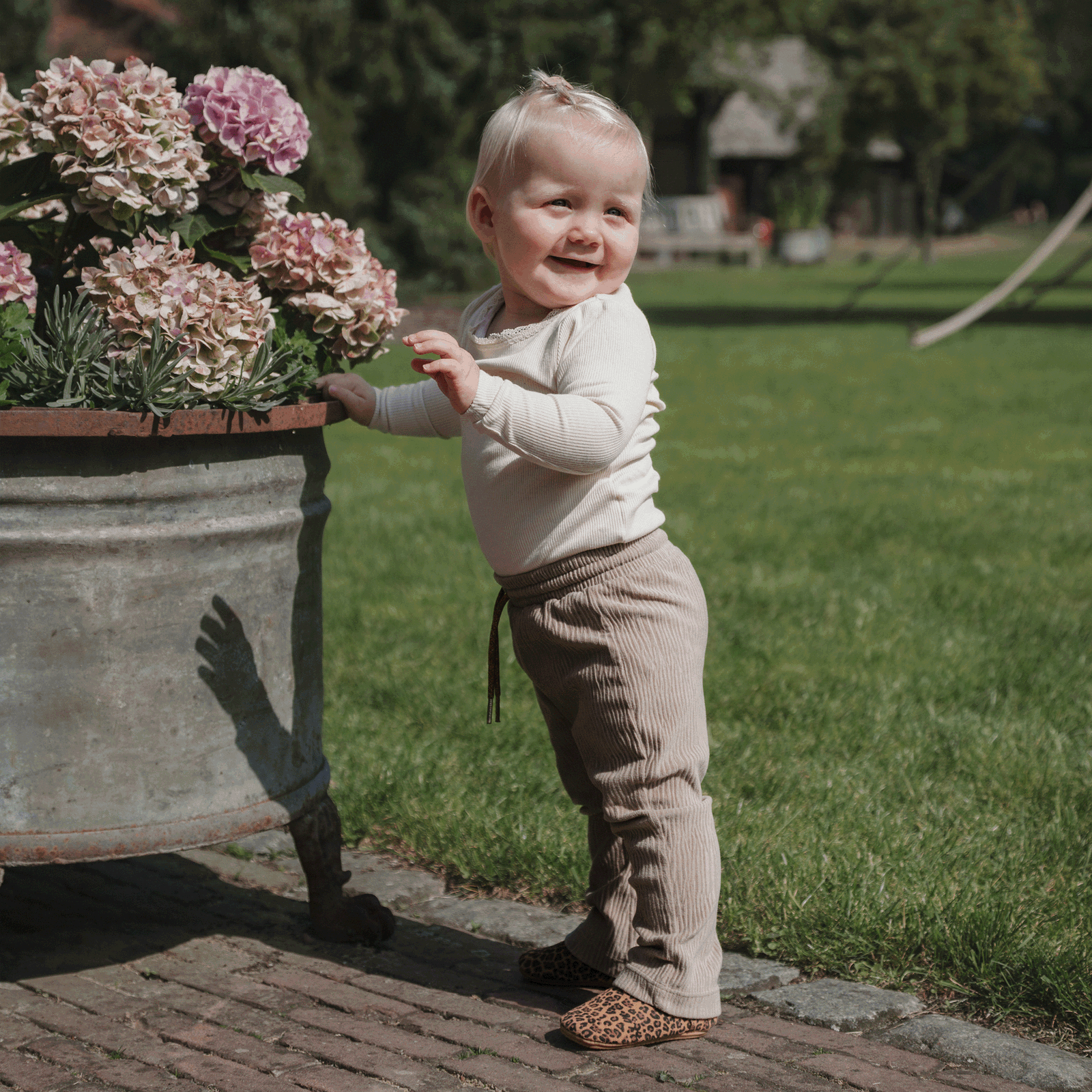 Shoesme BABY-PROOF® T-band schoentje met panterprint Suède | Sale