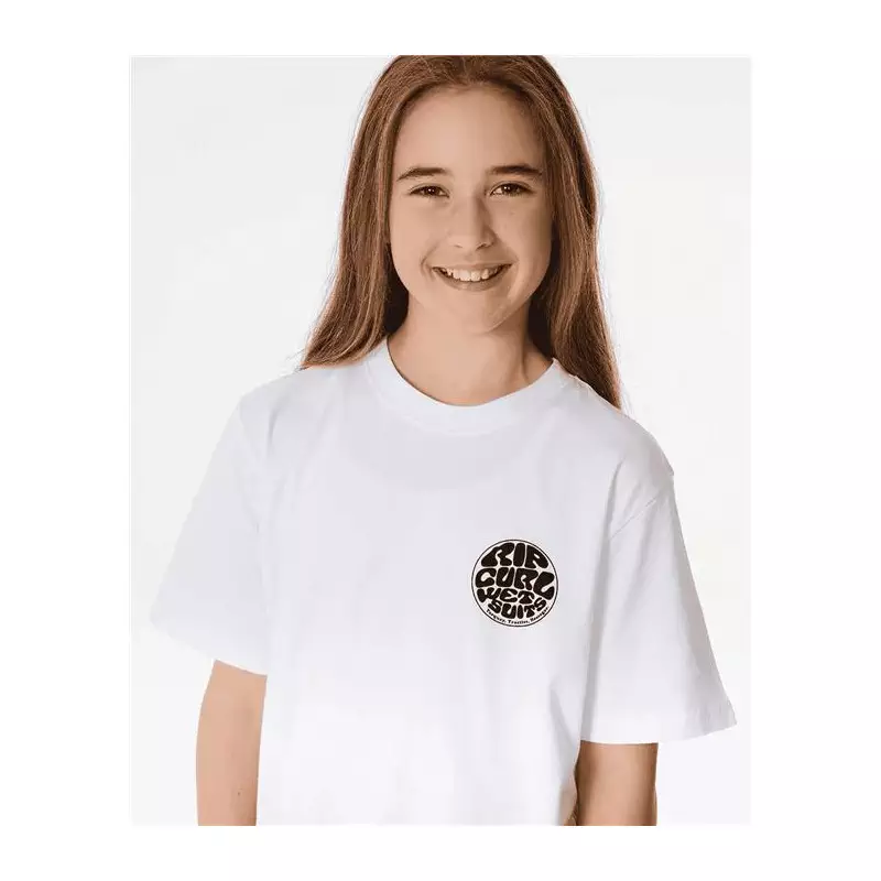 Teeshirt junior RIPCURL Wetsuit Icon Tee -Kids White