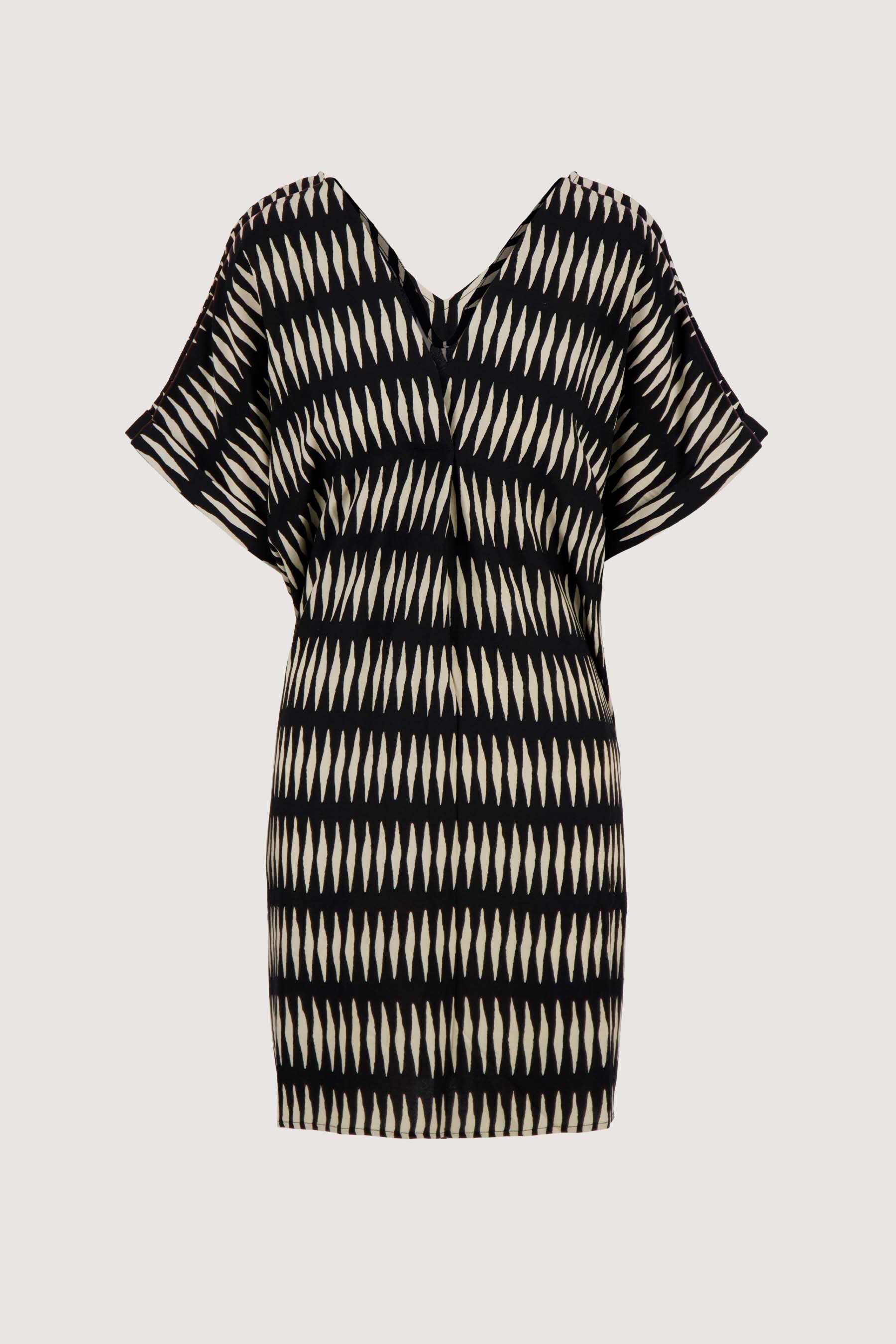 jurk met grafische print
