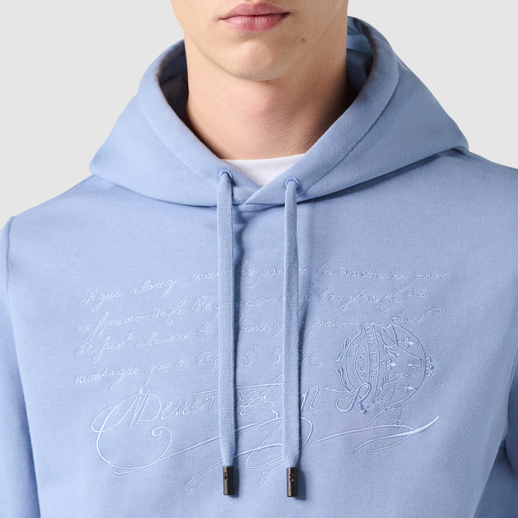 Sweat À Capuche Avec Broderie Scritto