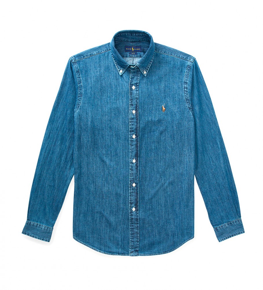 Camisa Ralph Lauren 710548539001 jeans azul