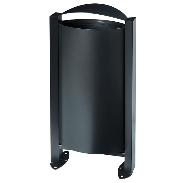 ROSSIGNOL Corbeille sur pied arkea - 60 L - sans cendrier - anthracite mat