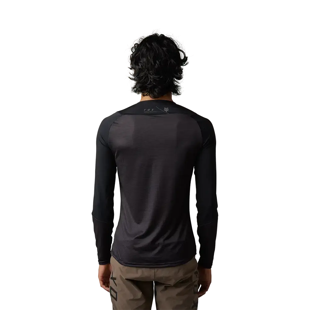 Fox Flexair Ascent MTB Fietsshirt Lange Mouwen Zwart/Grijs Heren