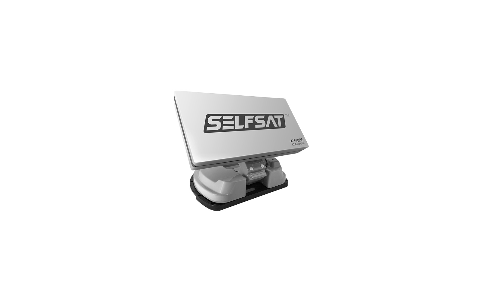 Selfsat Snipe BT Grey Line vollautomatische Camping SAT Antenne mit Bluetooth Single LNB