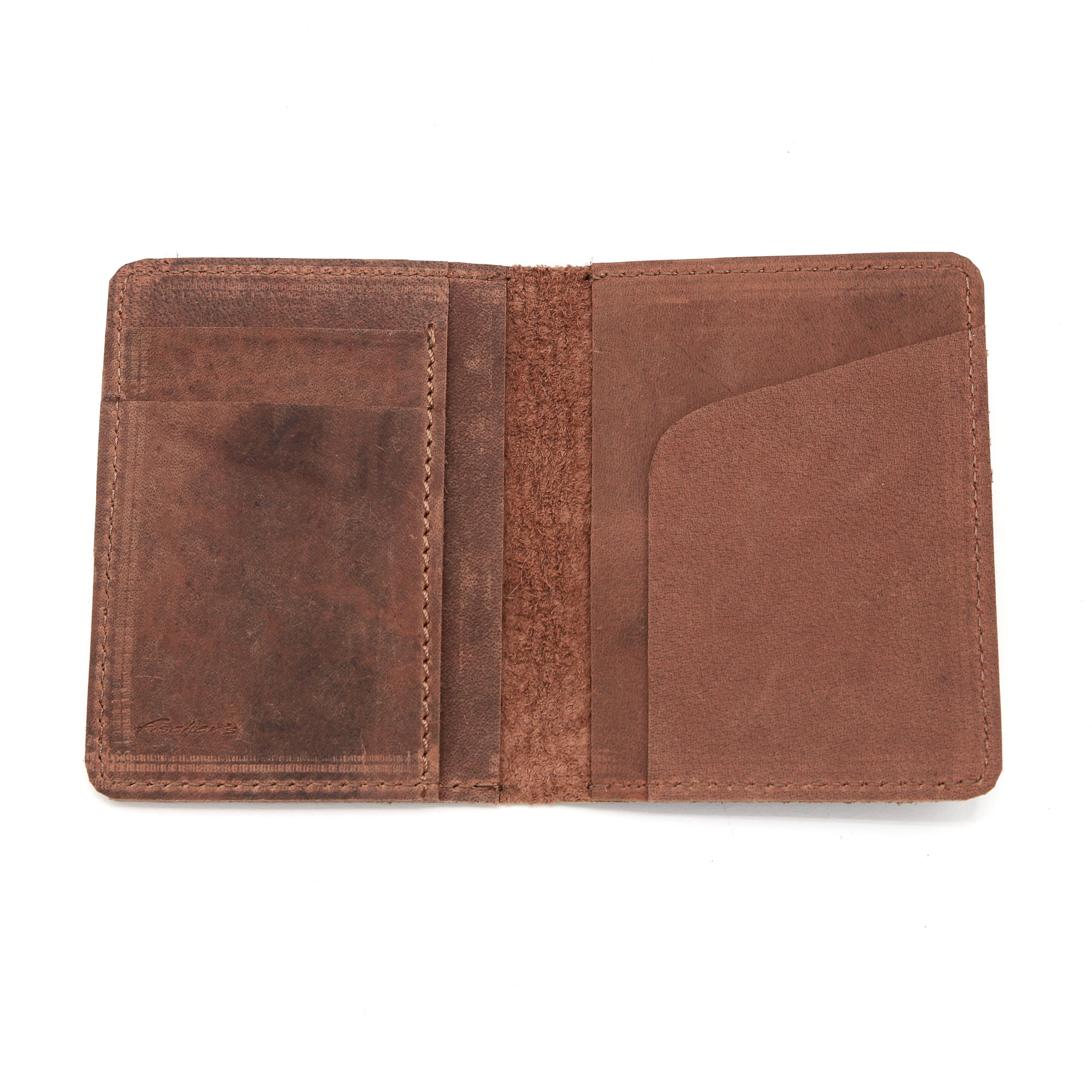 Kartenhalter aus Leder, braun, L 11 cm, B 8 cm günstig bestellen
