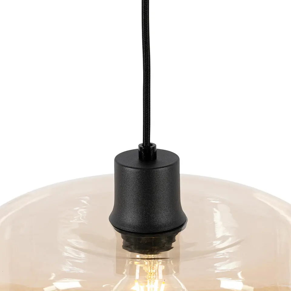 Qazqa hanglampen bizle beige e27