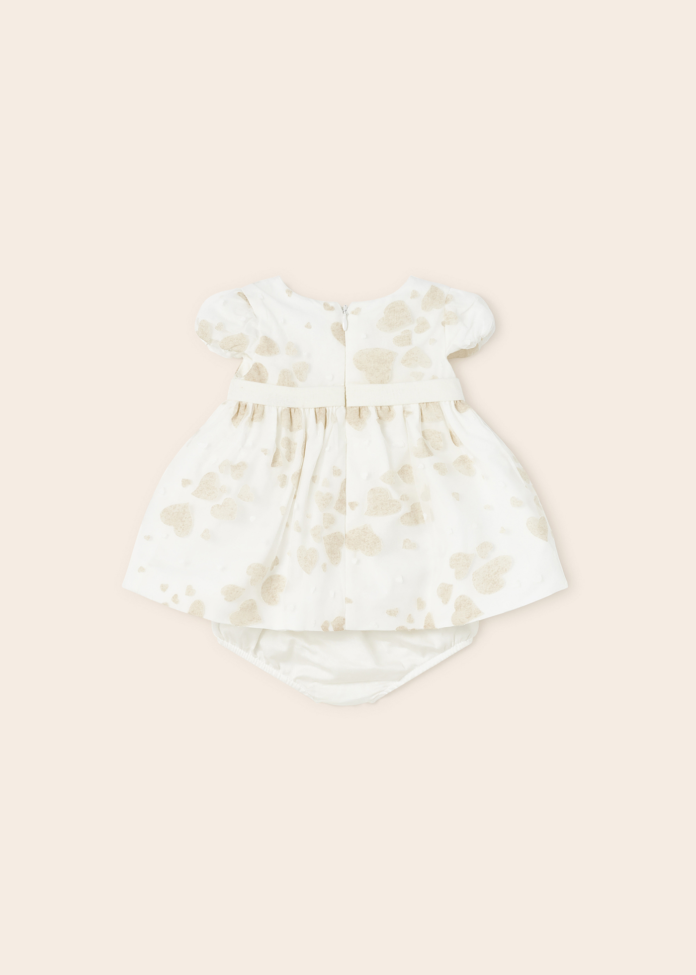 Vestido de cerimônia com capa para fralda para recém-nascido
