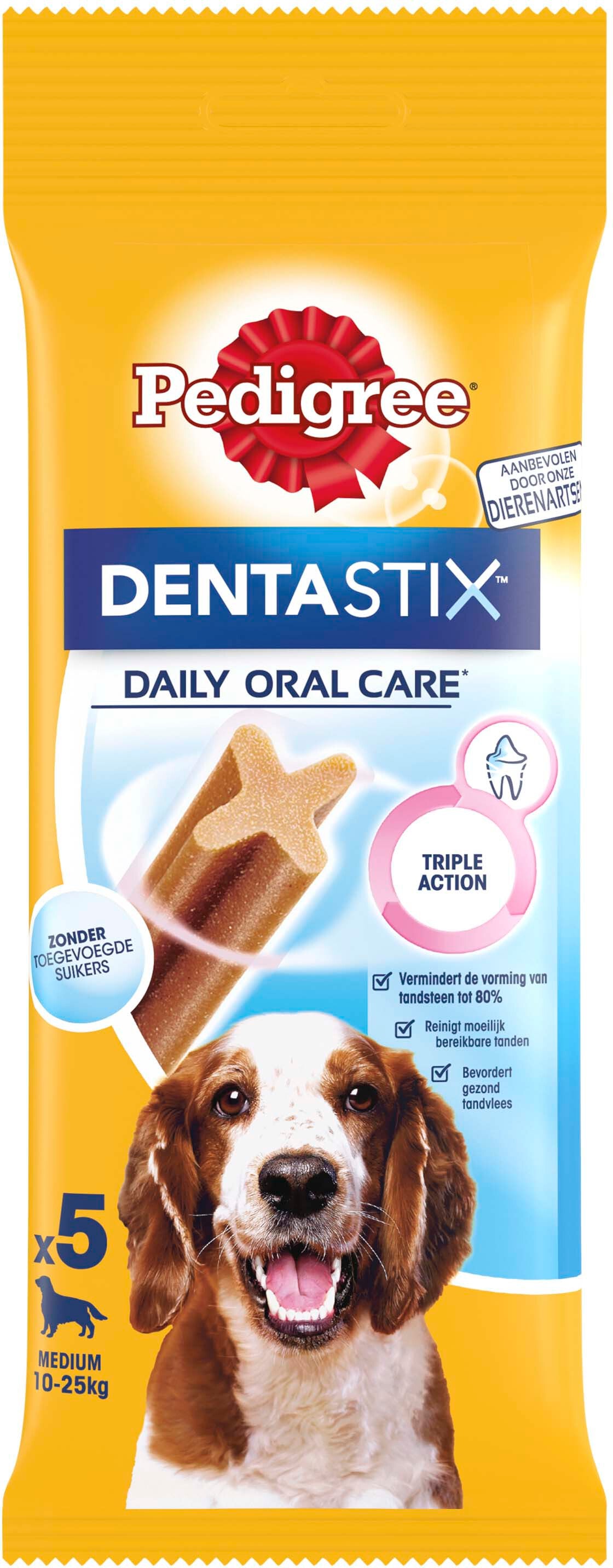 Pedigree Dentastix gebitsverzorgende snack medium 128 gram 5 stuks