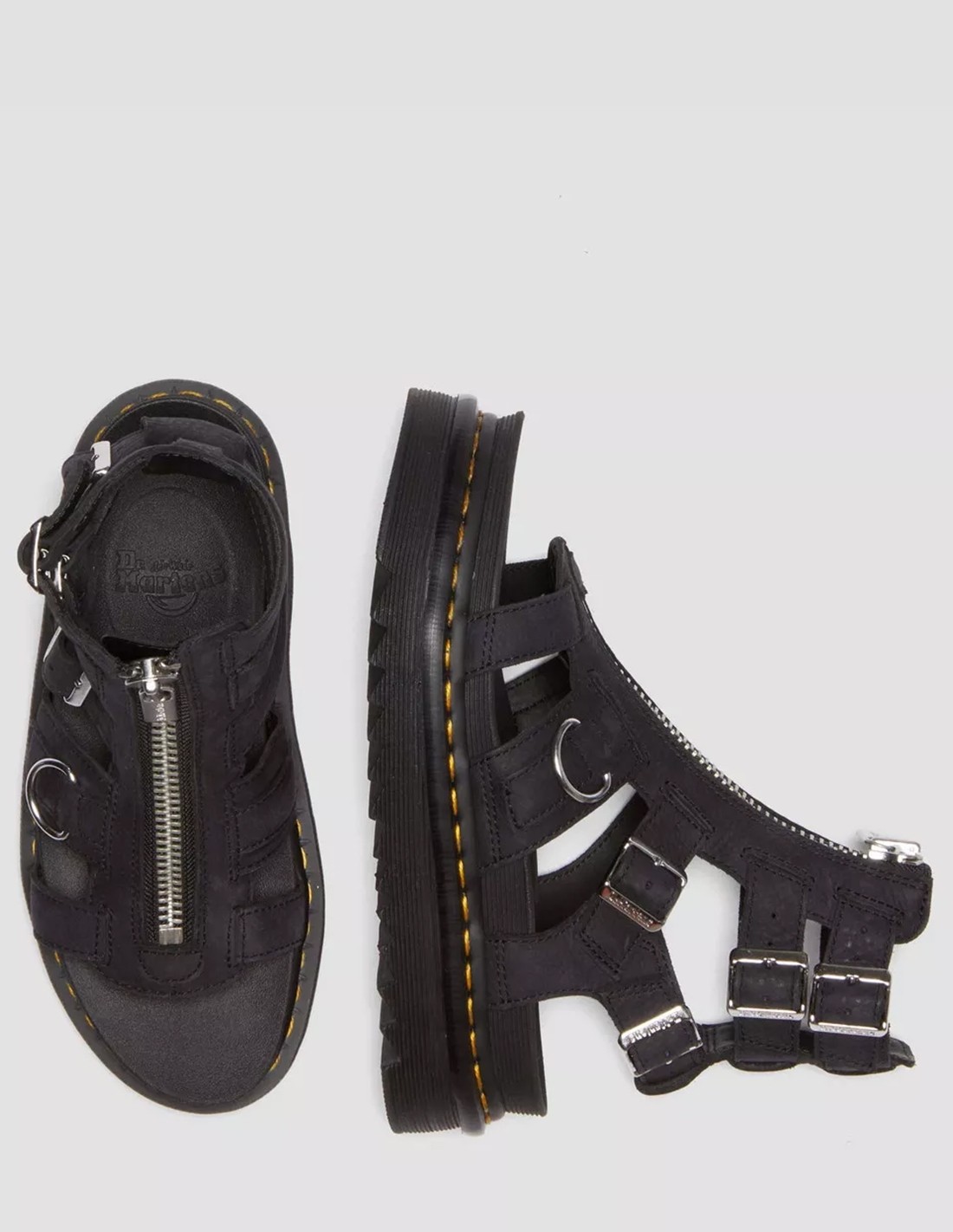 dr martens Sandales Montantes Femme Olson Cuir