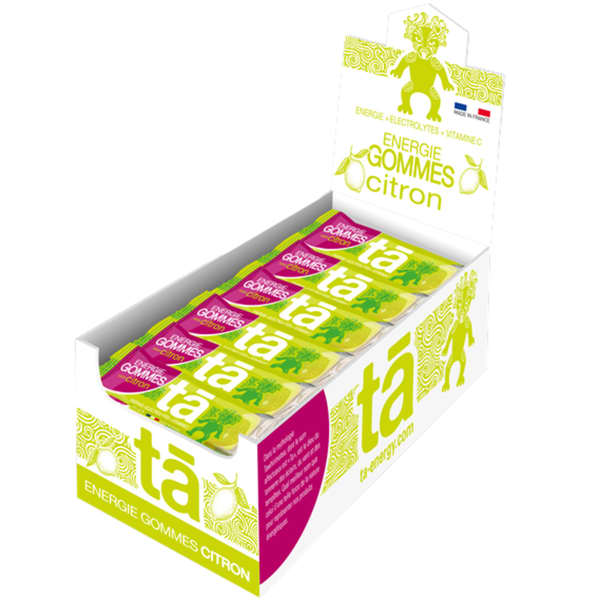 Gels énergétiques TA ENERGY GOMMES CITRON (X 24) UNICOLORE