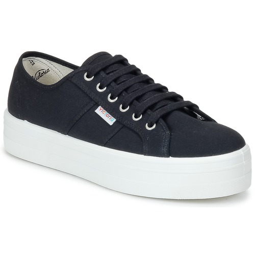 Victoria - BLUCHER LONA PLATAFORMA - Noir