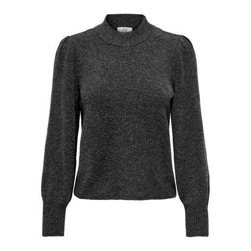 JDY Rue Life Striktrøje, Dark Grey Melange, XL