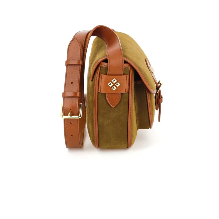 herbert frère soeur Sac en velours Le Flav | Marron