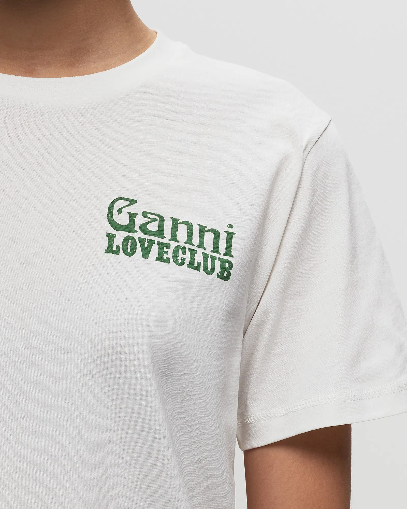 Ganni Thin Jersey Loveclub Relaxed Tee