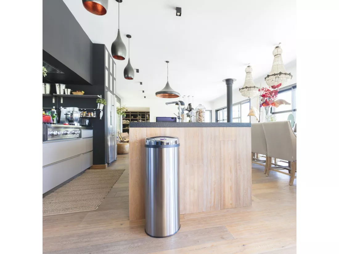 Poubelle automatique ARTIC Argent Acier inoxydable 50 L