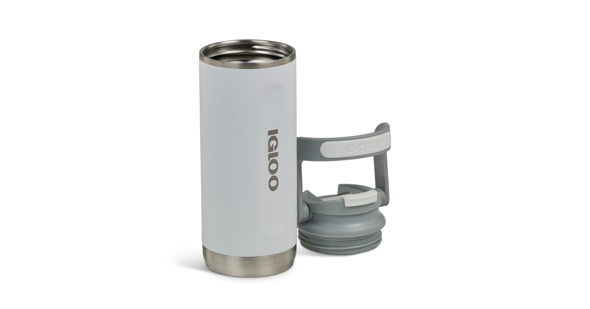 IglooFlip ‘n’ Sip Tumbler 16 oz, 0,47 liter drinkfles  (Wit)