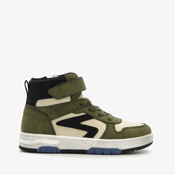 Blue Box hoge jongens sneakers groen/beige