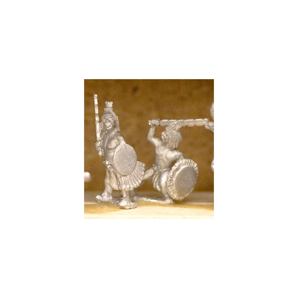 Veteran Warriors (Tequihuahqueh), in Breachclout with Sword and Shield