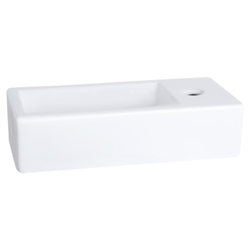Differnz handenwasserset rechts Ravo wit keramiek