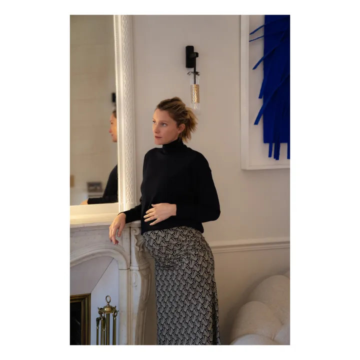 Paloma Collection Jupe de Grossesse Clementina Comporta | Noir