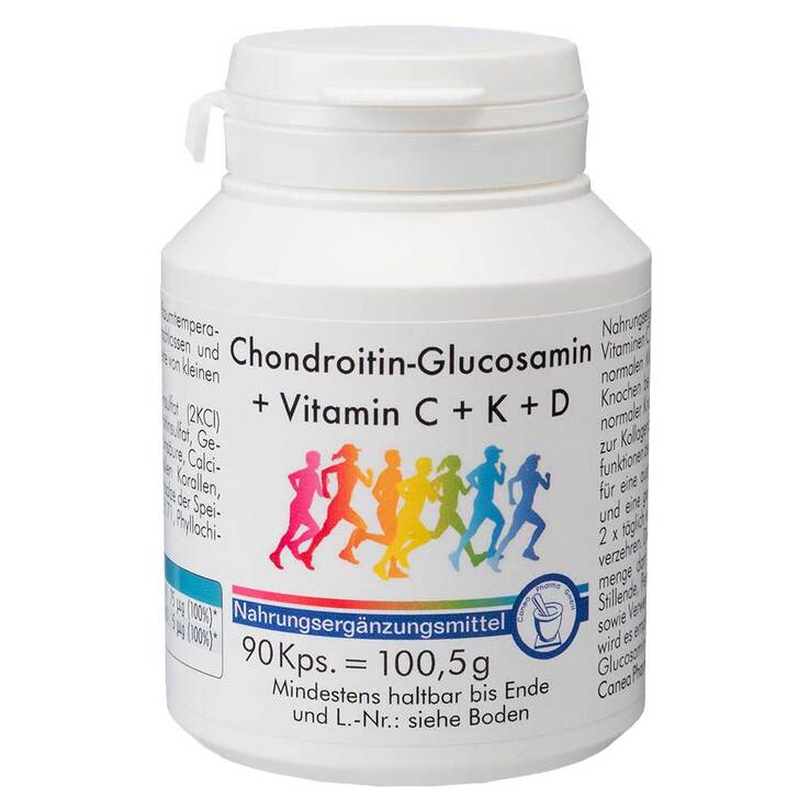 Chondroitin Glucosamin + Vitamin K + D Kapseln, 90 St