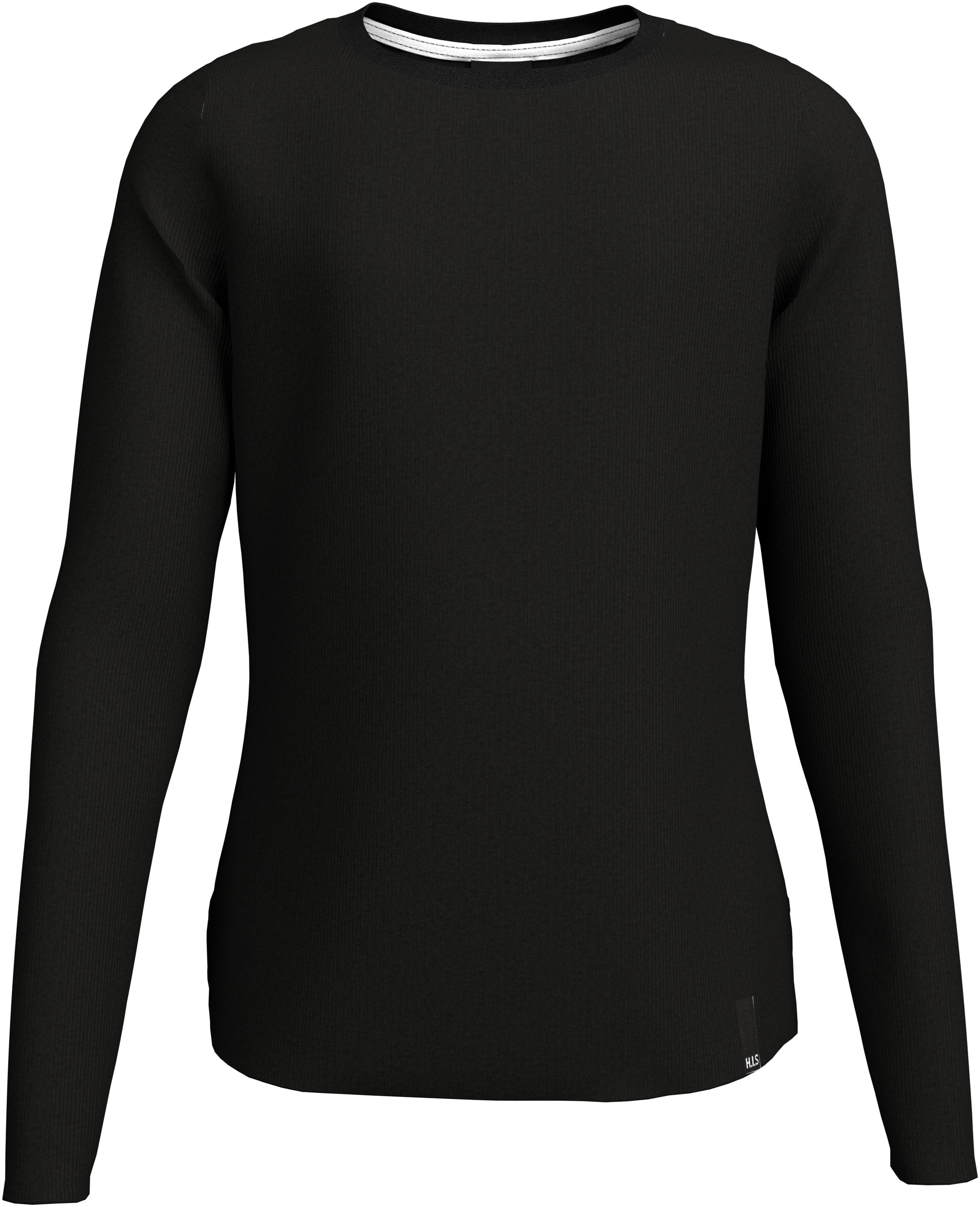 H.I.S Langarmshirt »2er Packung Shirts aus Rippware«, 2 Stk. NEU: H.I.S für TEENS! 2er Pack Basic Langarmshirts