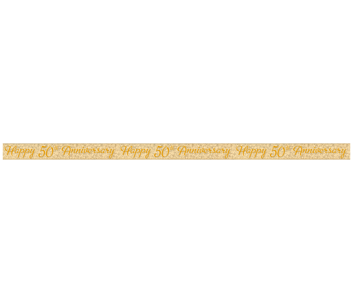 Happy Anniversary Banner Goud 50Th 3,65m