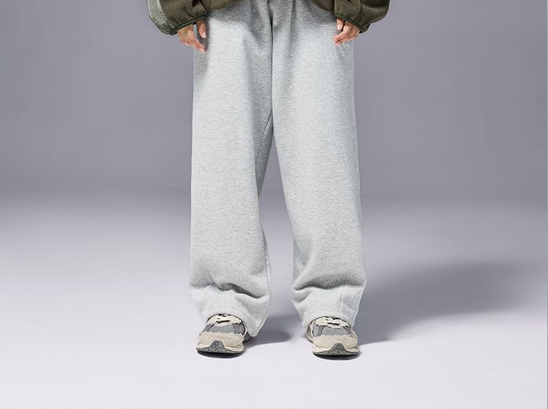 Newin - Unisex fleece sweatshirt met halve rits en opstaande kraag
