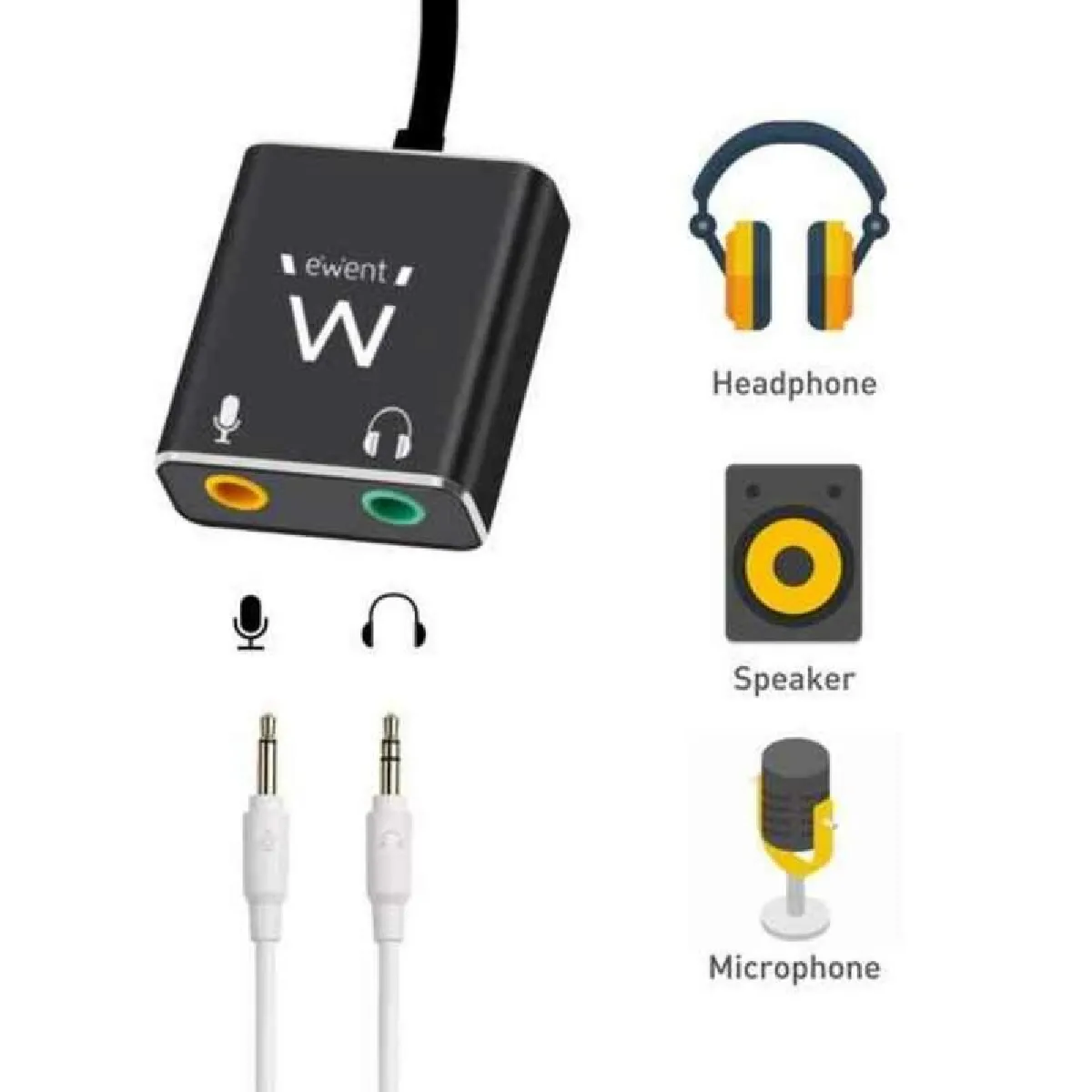 Ewent Adaptateur Audio Jack USB-C