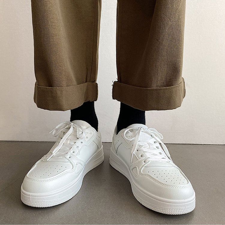 Asterisk - Tweekleurige platform sneakers
