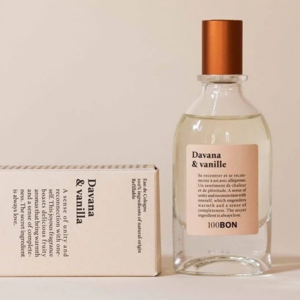 100 BON Eau de Cologne Davana & Vanille 15ml ou 50ml