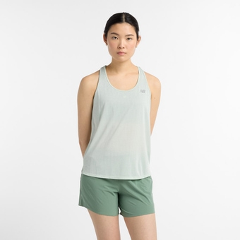 New Balance Athletics Tank Top Clay Ash Heather Damen