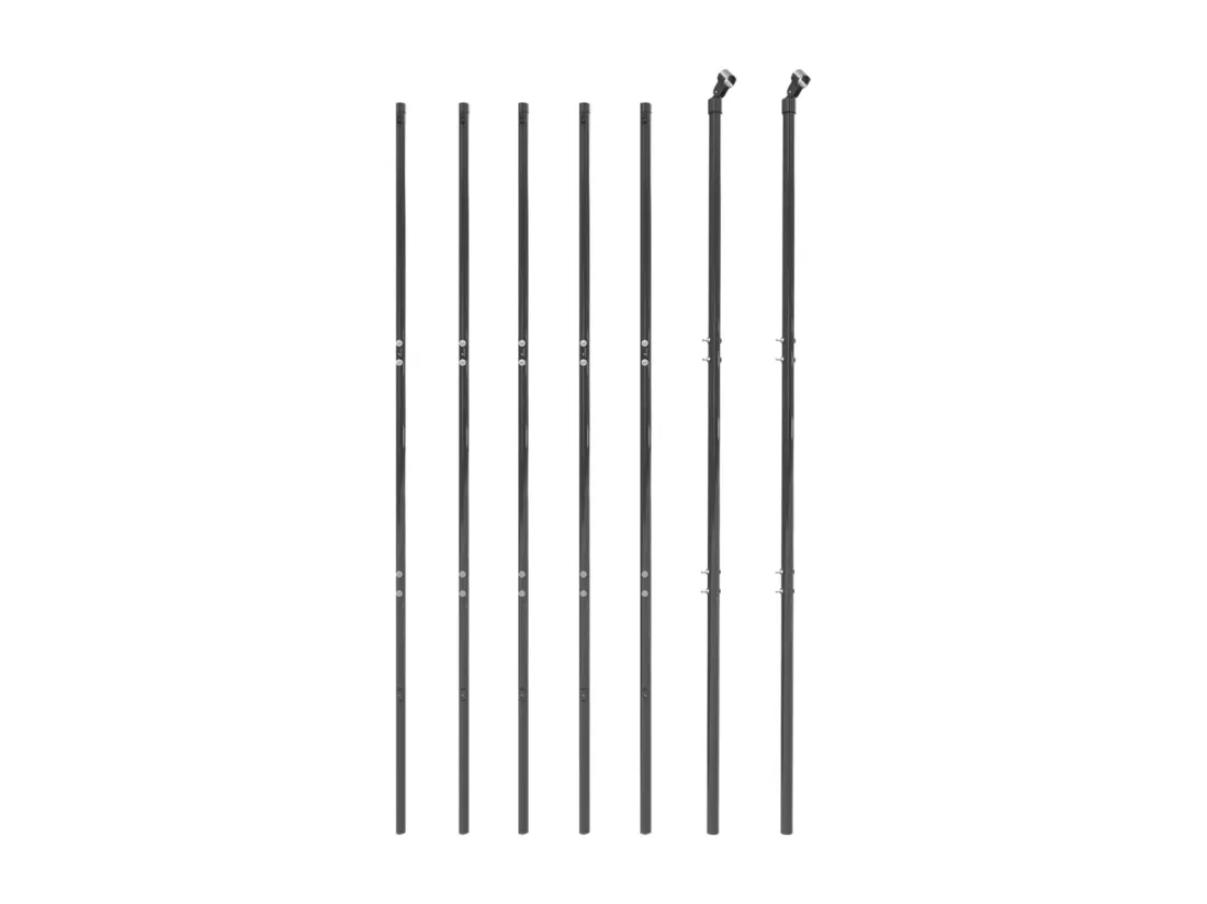 Cl?ture en treillis métallique anthracite 2,2x10 m