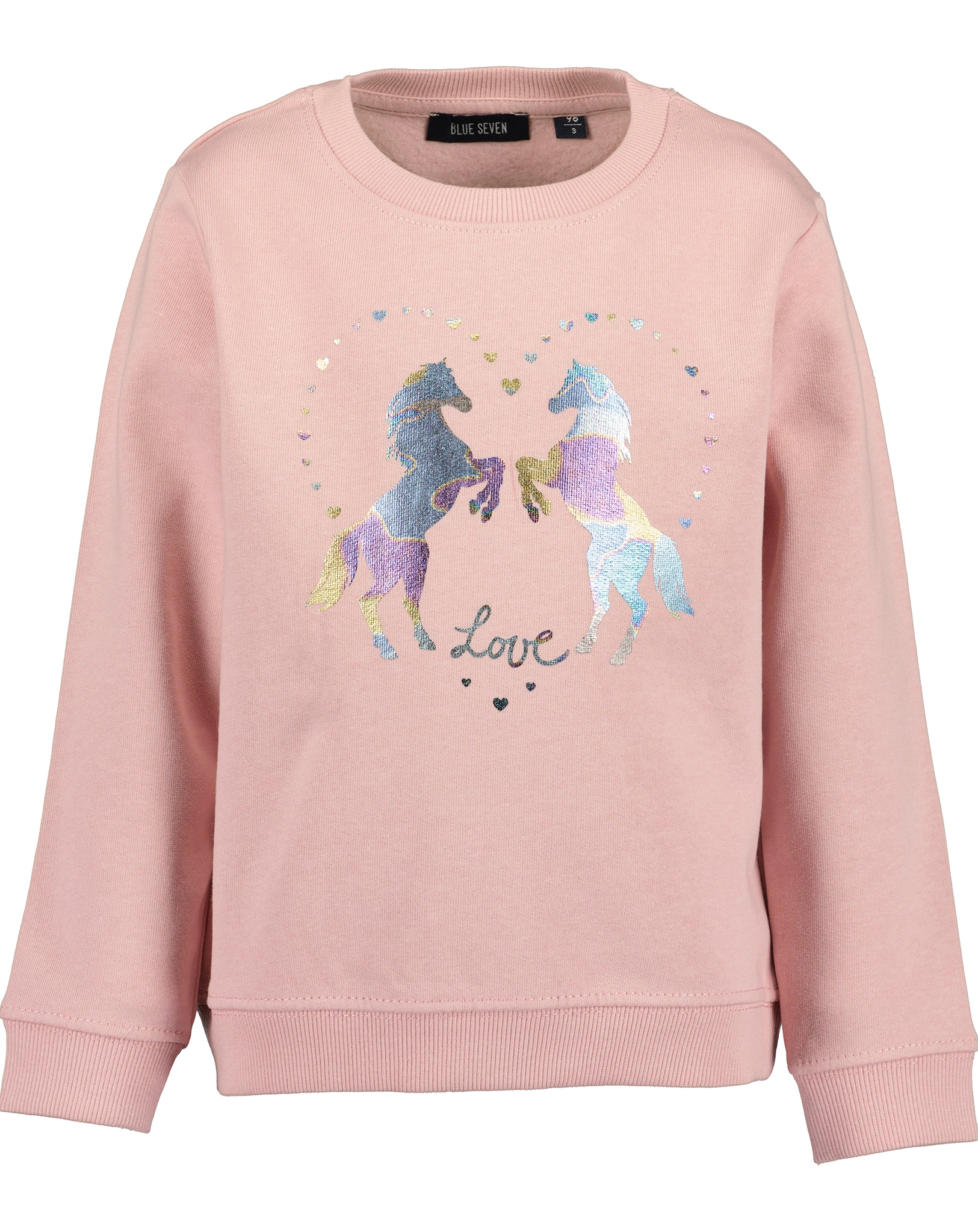 Sweatshirt HORSE LOVE in rosa