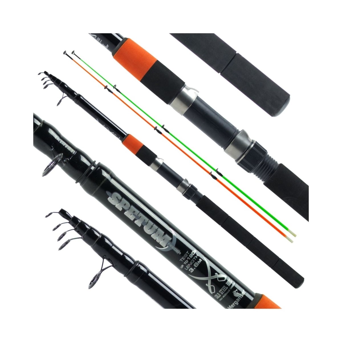 Spetum telemater 3,3m kuni 120g, Merganser
