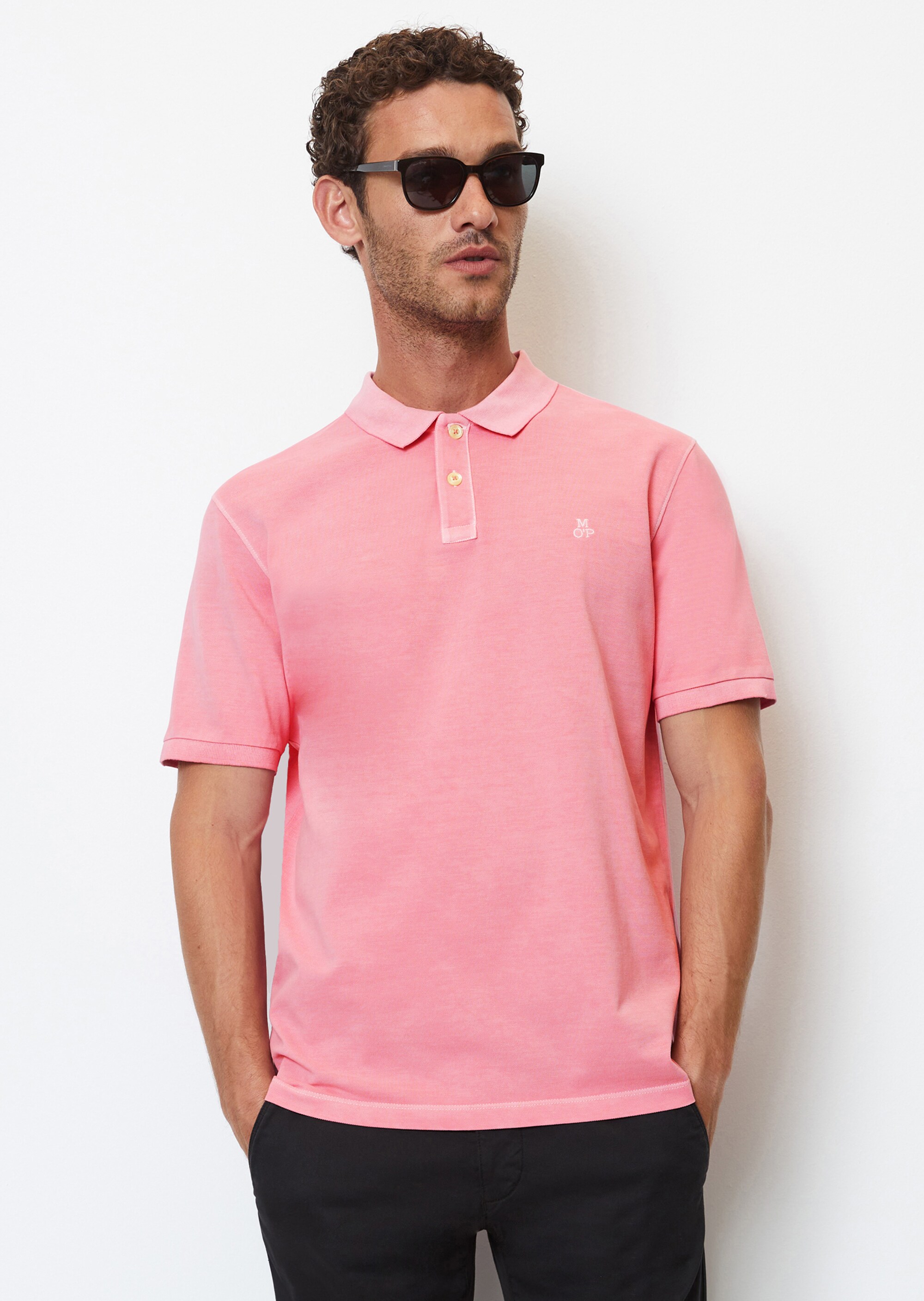 Kurzarm-Poloshirt Piqué regular aus Bio-Baumwolle