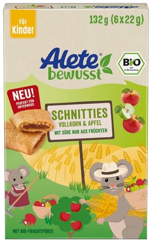 ALETE BIO Schnitties Vollkorn & Apfel