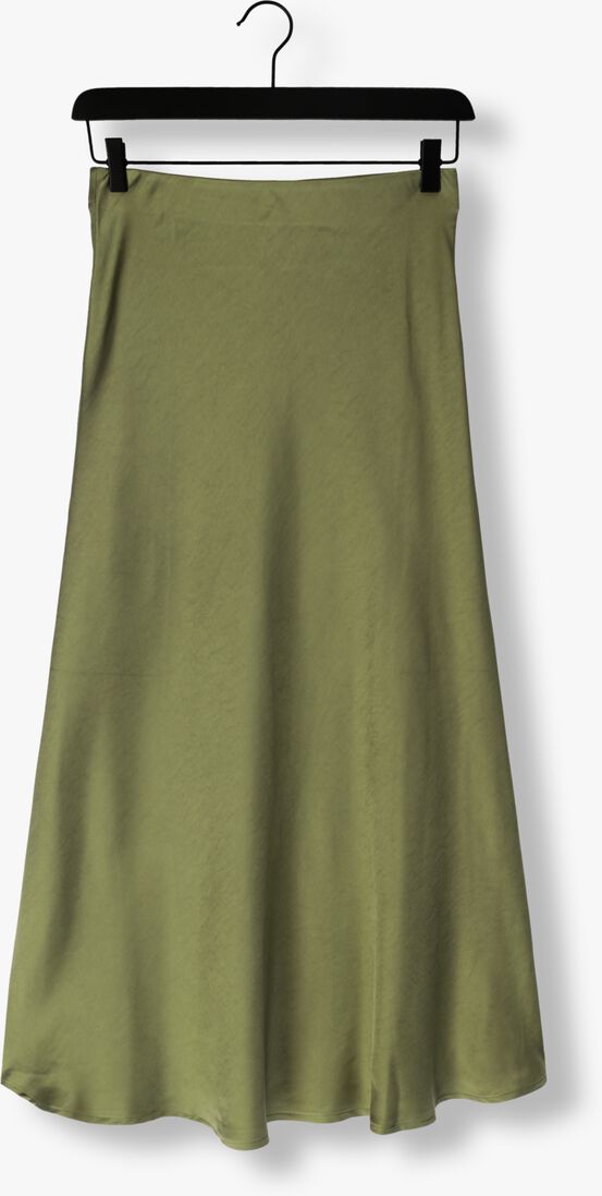 NOTRE-V groene notre-v midirok satin skirt