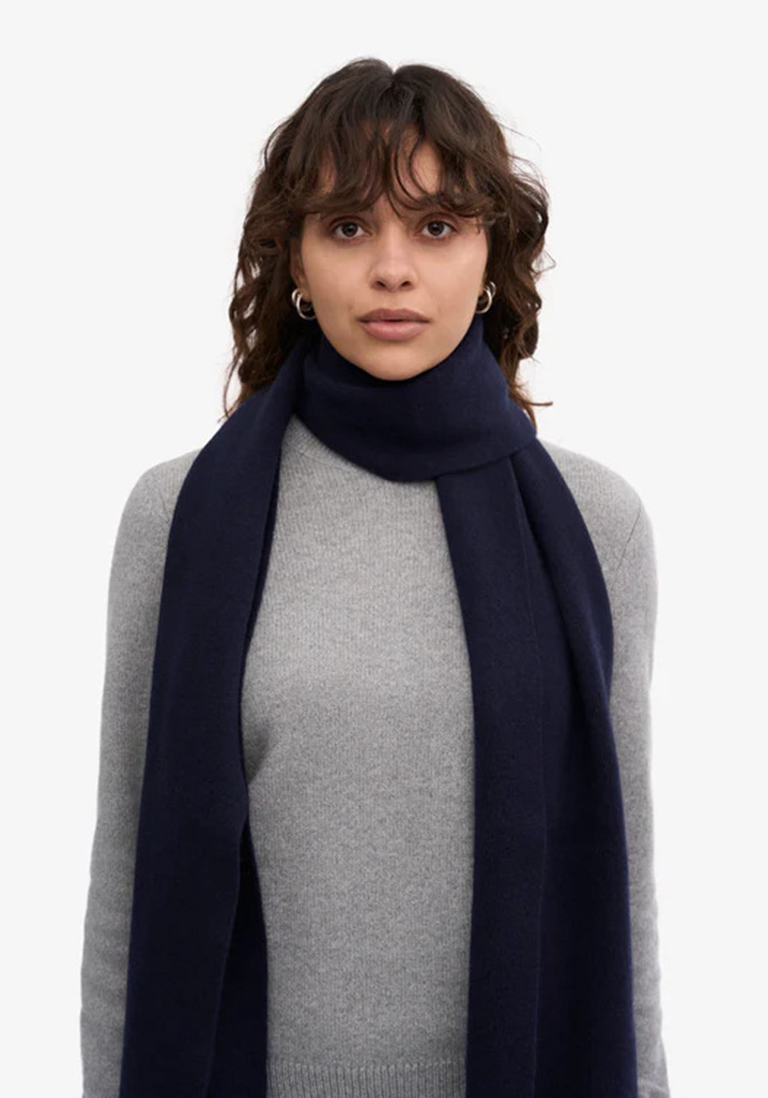 Colorful Standard Merino-Wollschal Navy Blue