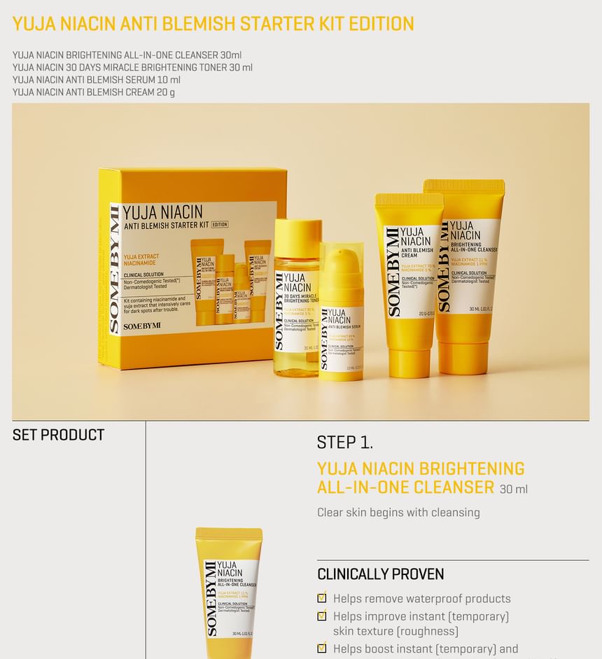SOME BY MI - Yuja Niacine Anti Blemish Starterkit