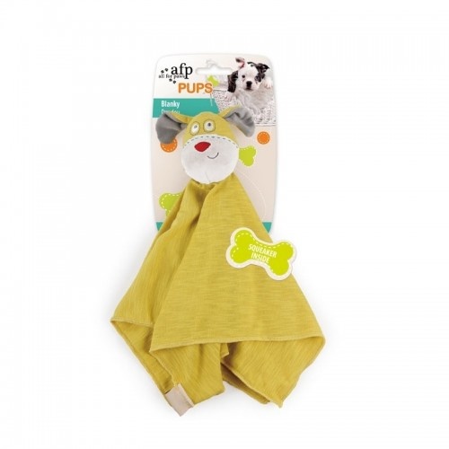 Cobertor de pelúcia amarelo All for Paws Pups para cães