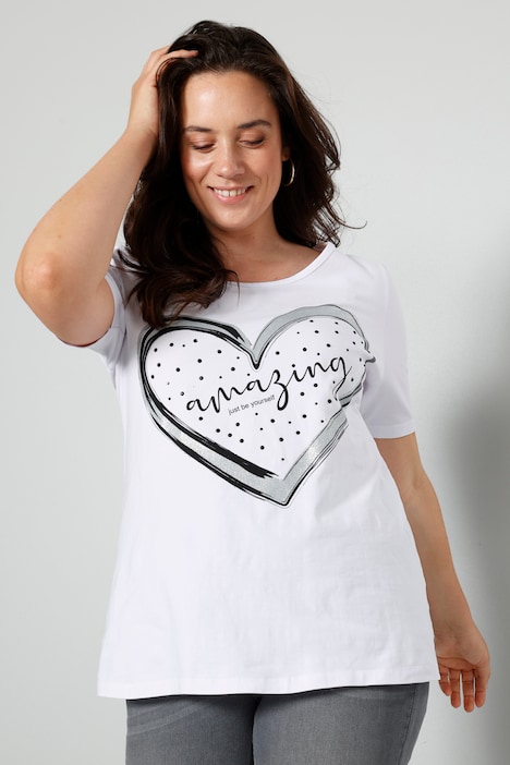 T-Shirt, XL-Herz, Halbarm