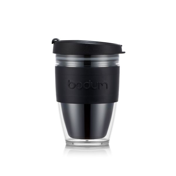Bodum Joycup Caneca de Viagem Parede Dupla 0.25 l, Preto