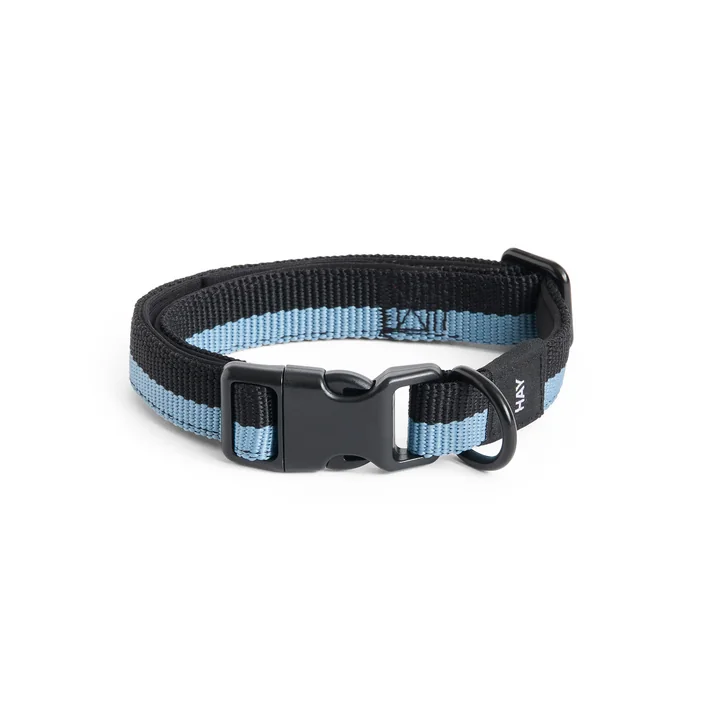 HAY - Dogs Hundehalsband, S/M, blau / schwarz