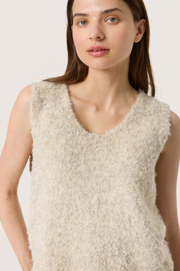 Soaked in Luxury SLVenessa Vest Oatmeal melange